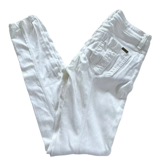 BURBERRY BRIT Women's Sz 29 Westbourne Skinny Crop Pants in White - Picture 11 of 12